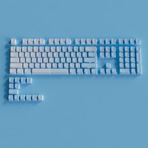 Streamer side engraved keycaps